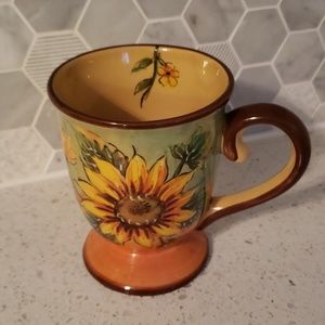 Coffee Mug with Sunflower